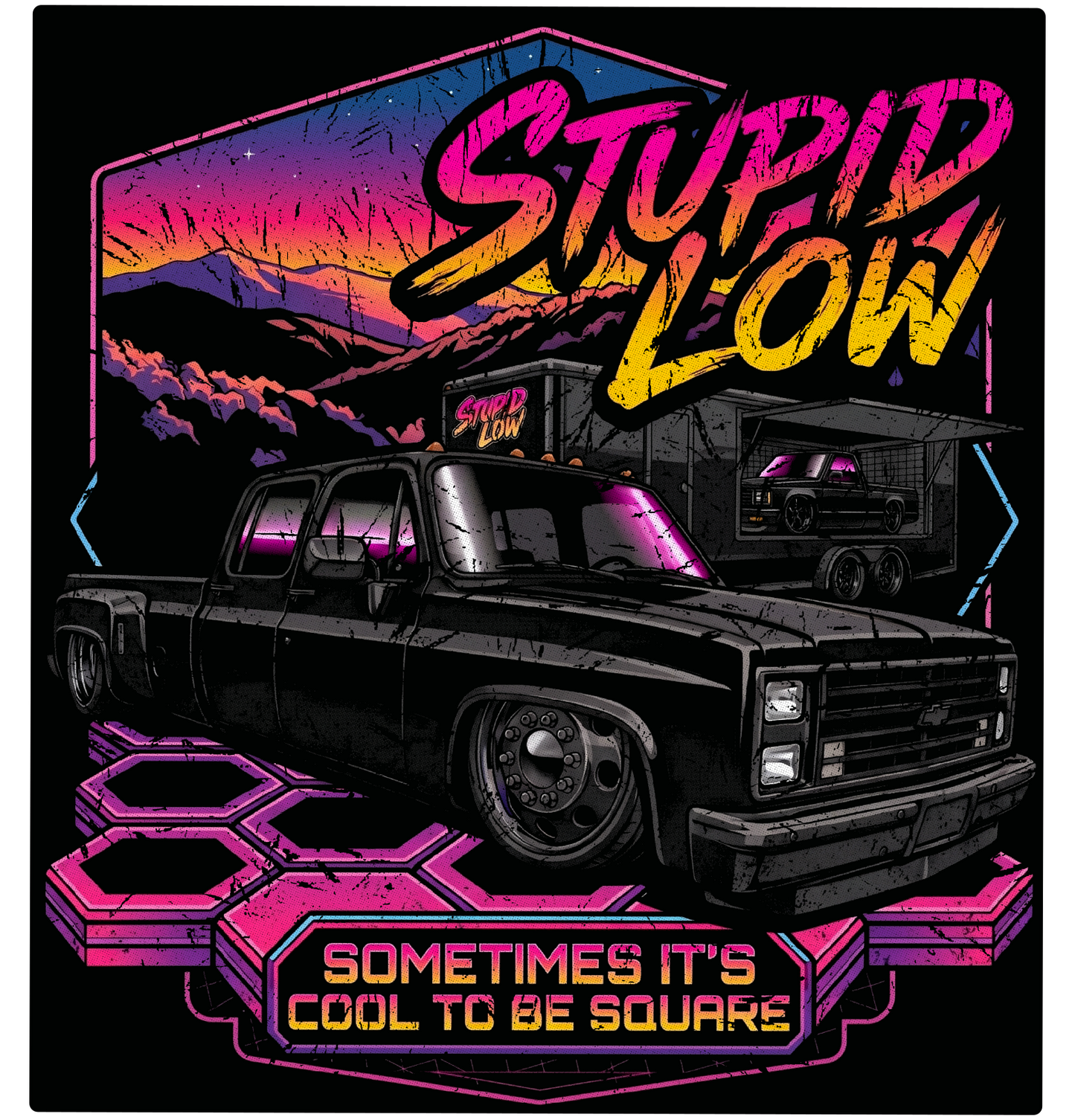 Stupid Low "Cool To Be Square" Squarebody Tee