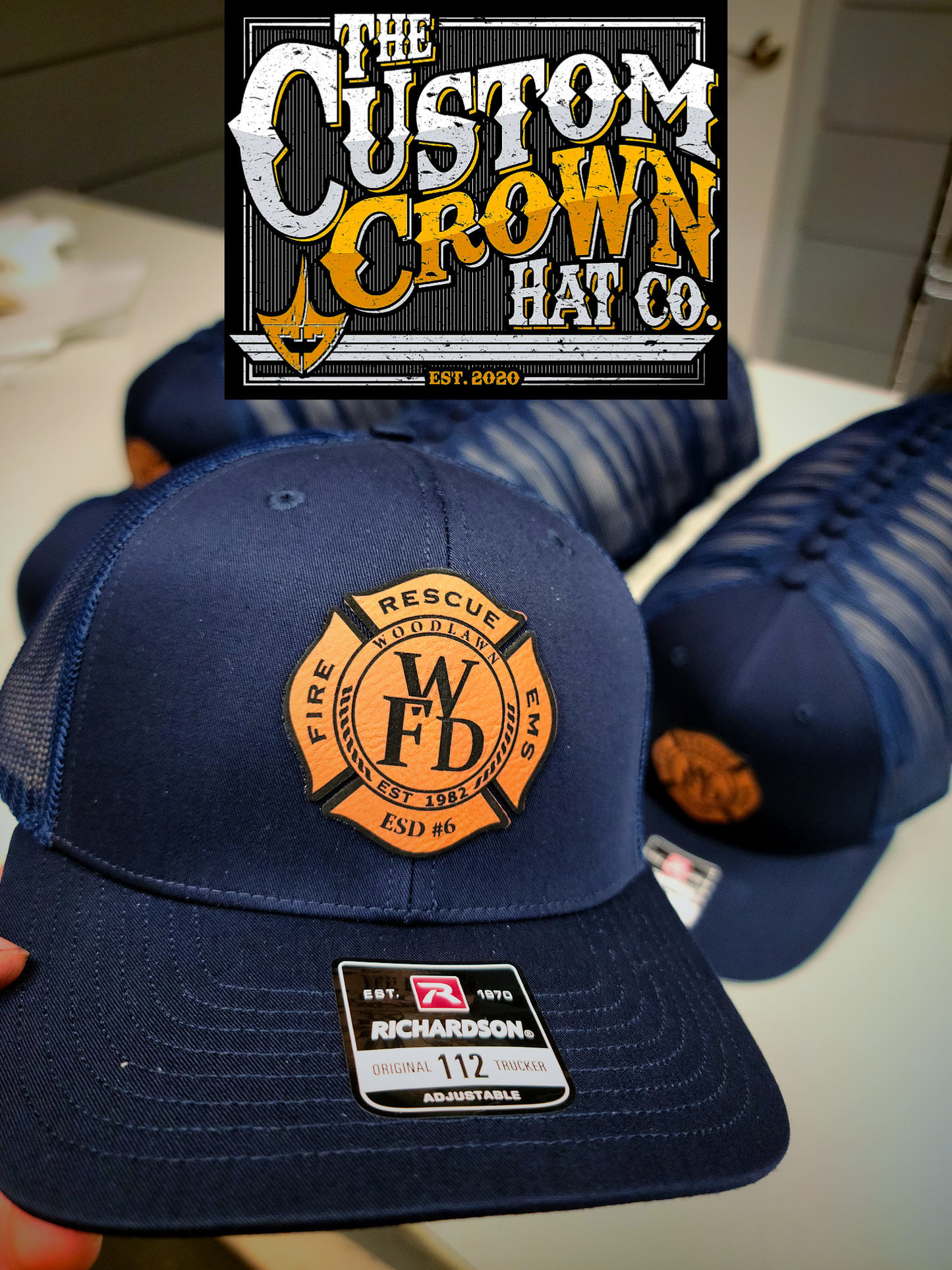 The 12-Hat Crew Pack (Custom Leatherette Patch)